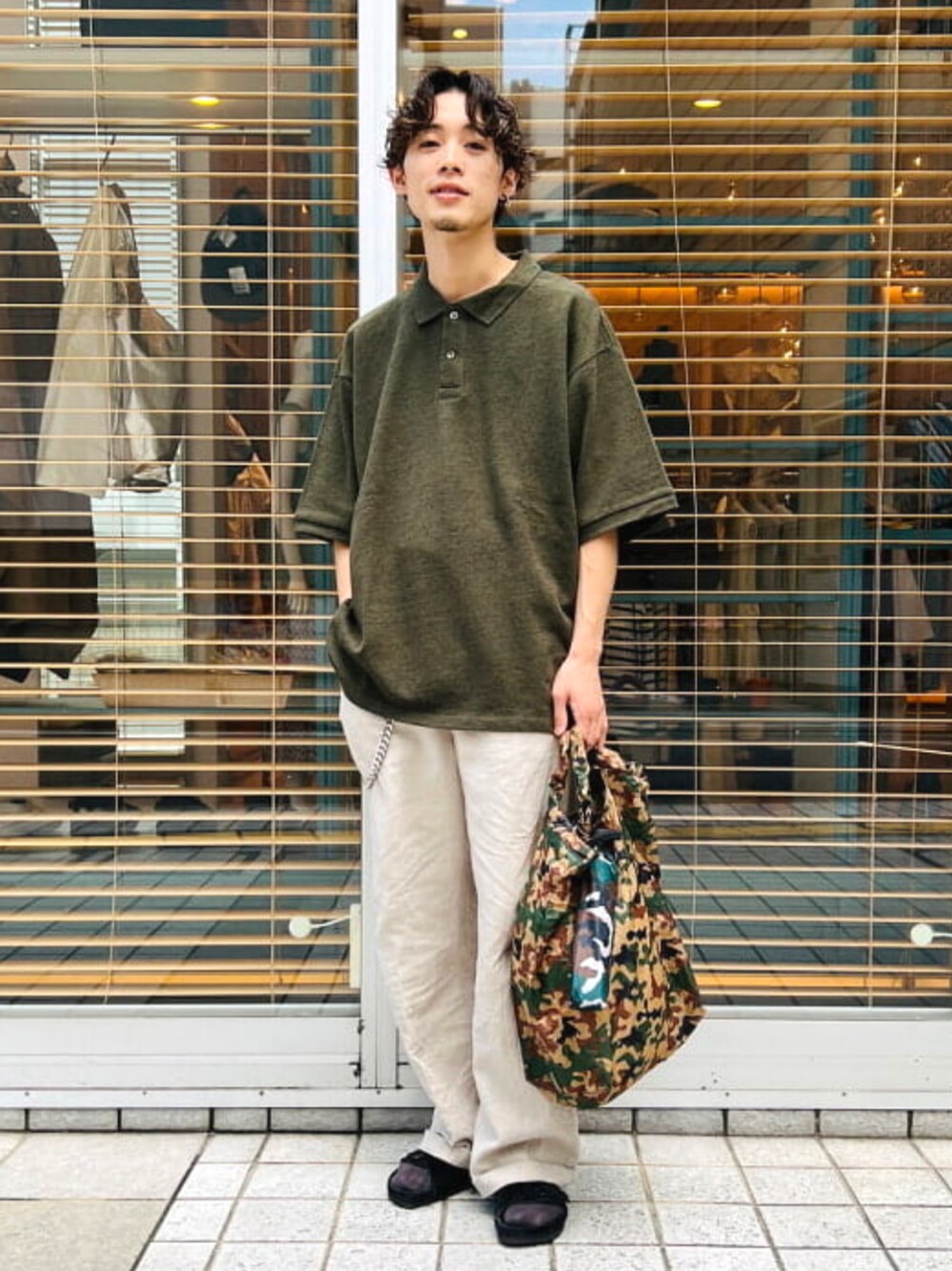 Demi-Luxe BEAMS / リネン ワイドパンツを使った人気