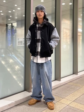 「BEAMS（ビームス）のアイテム（スタジャン）」を使った、BEAMSさん（メンズ・173cm）の秋コーディネート
