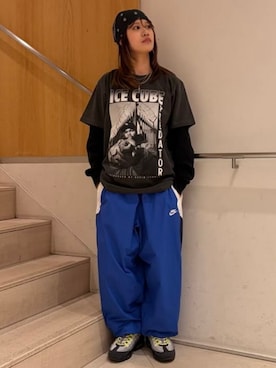 「BEAMS T（ビームスティー）のアイテム」を使った、BEAMSさん（レディース・153cm）の夏コーディネート