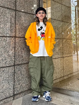 「Champion（チャンピオン）のアイテム」を使った、BEAMSさん（メンズ・168cm）の秋コーディネート