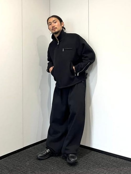 セール】ワイドストレート ウィンドストップ スウェットパンツ