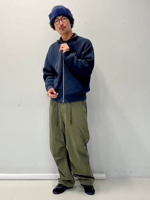 別注】FRED PERRY / ドライバーズニット（カーディガン/ボレロ）｜FRED