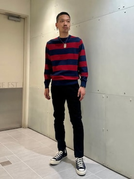 「BEAMS（ビームス）のアイテム（パンツ）」を使った、BEAMSさん（メンズ・174cm）の春コーディネート
