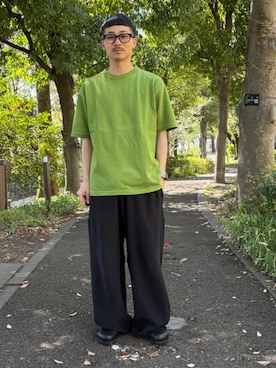 「BEAMS T（ビームスティー）のアイテム」を使った、BEAMSさん（メンズ・170cm）の春コーディネート
