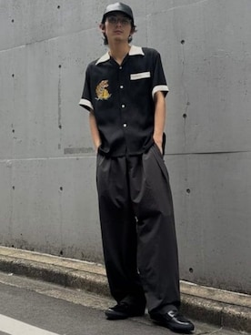 「アイテム（帽子）」を使った、BEAMSさん（メンズ・175cm）の夏コーディネート