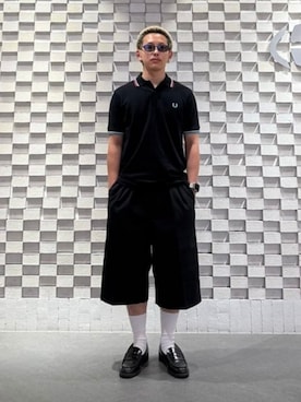 FRED PERRY（フレッドペリー）の「Waist Gathered Pique Shirt