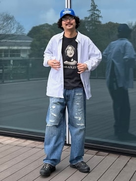 「BEAMS（ビームス）のアイテム（パンツ）」を使った、BEAMSさん（メンズ・185cm）の春コーディネート