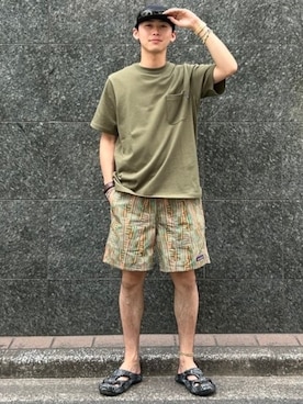 「BEAMS（ビームス）のアイテム（ハット）」を使った、BEAMSさん（メンズ・170cm）の夏コーディネート