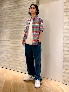 「NULL（ヌル）のアイテム」を使った、BEAMSさん（メンズ・179cm）の夏コーディネート
