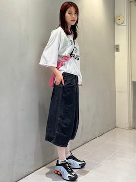 「BEAMS（ビームス）のアイテム（デニムパンツ）」を使った、BEAMSさん（レディース・164cm）の夏コーディネート