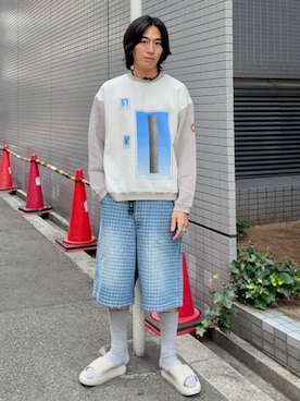 「BEAMS（ビームス）のアイテム」を使った、BEAMSさん（メンズ・170cm）の夏コーディネート