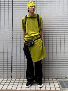 「アイテム（バックパック/リュック）」を使った、BEAMSさん（メンズ・183cm）の秋コーディネート
