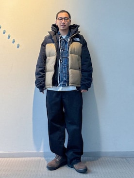 「アイテム（ダウンベスト）」を使った、BEAMSさん（メンズ・175cm）の秋コーディネート