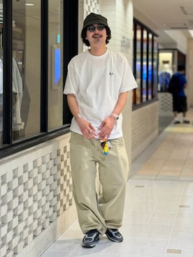 「BEAMS（ビームス）のアイテム（帽子）」を使った、BEAMSさん（メンズ・185cm）の夏コーディネート