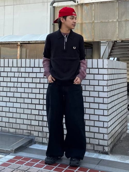 別注】FRED PERRY / Half-Zip Knit Polo（ポロシャツ）｜FRED PERRY