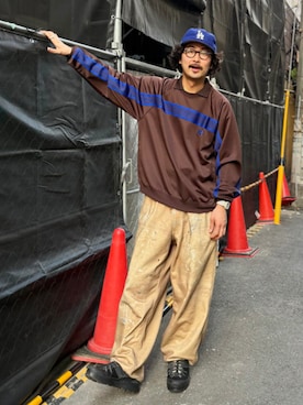 「BEAMS（ビームス）のアイテム（パンツ）」を使った、BEAMSさん（メンズ・185cm）の春コーディネート