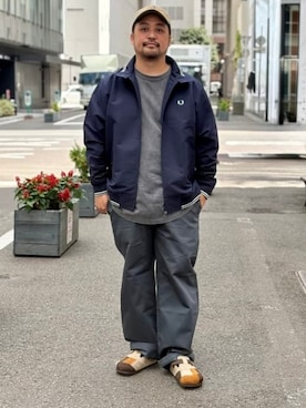 「BEAMS（ビームス）の【別注】BIRKENSTOCK / BOSTON PATCH WORK（サンダル、その他）」を使った、BEAMSさん（メンズ・172cm）の秋コーディネート