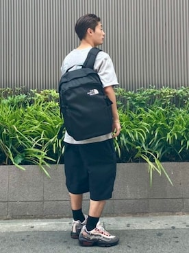 「THE NORTH FACE（ザノースフェイス）のアイテム」を使った、BEAMSさん（メンズ・165cm）の夏コーディネート