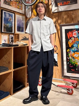 「アイテム（シャツ/ブラウス）」を使った、BEAMSさん（メンズ・172cm）の夏コーディネート