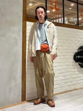「BEAMS（ビームス）のアイテム（パンツ）」を使った、BEAMSさん（メンズ・172cm）の春コーディネート