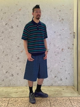 「BEAMS（ビームス）のアイテム」を使った、BEAMSさん（メンズ・185cm）の夏コーディネート