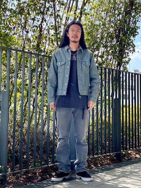 「BEAMS（ビームス）のアイテム（デニムジャケット）」を使った、BEAMSさん（メンズ・177cm）の春コーディネート