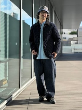 「LACOSTE（ラコステ）のアイテム」を使った、BEAMSさん（メンズ・185cm）の夏コーディネート