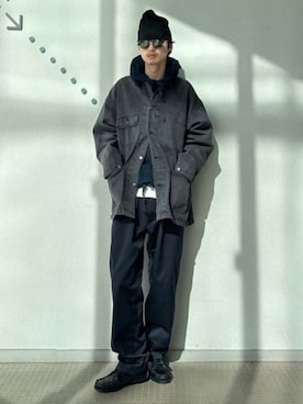 「BEAMS PLUS（ビームスプラス）のアイテム」を使った、BEAMSさん（メンズ・180cm）の春コーディネート