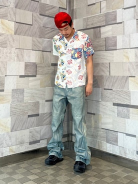 「SUN SURF（サンサーフ）のアイテム」を使った、BEAMSさん（メンズ・173cm）の春コーディネート