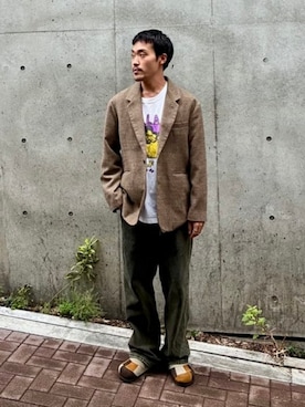「アイテム（サンダル、その他）」を使った、BEAMSさん（メンズ・169cm）の秋コーディネート
