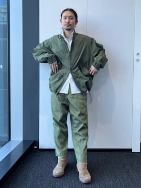 「BEAMS（ビームス）のアイテム（パンツ）」を使った、BEAMSさん（メンズ・177cm）の春コーディネート