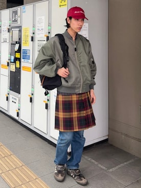 「GREGORY（グレゴリー）のアイテム（バッグ）」を使った、BEAMSさん（メンズ・174cm）の春コーディネート