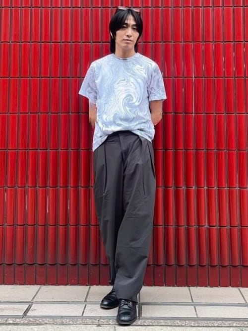 BEAMS メッシュライク 2プリーツ スラックス BEAMS（ビームス）メッシュライク 2プリーツ スラックス（パンツ