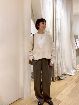 KASAHARA_156cmさん（レディース・156cm）の秋コーディネート