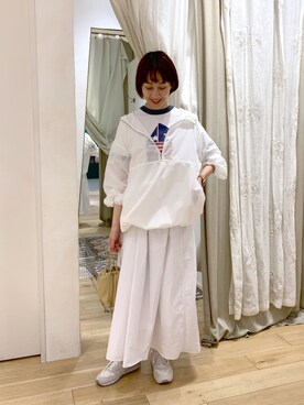 「SHENERY（シーナリー）のアイテム（ブルゾン）」を使った、KASAHARA_156cmさん（レディース・156cm）の春コーディネート