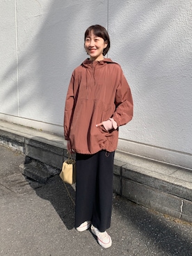 「SHENERY（シーナリー）のアイテム（ブルゾン）」を使った、KASAHARA_156cmさん（レディース・156cm）の冬コーディネート