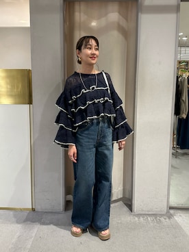 国産日本産アイノデAinosde tsurugi ワイドパンツ デニム ジンズ ainode tsurugi NEWワイドPT