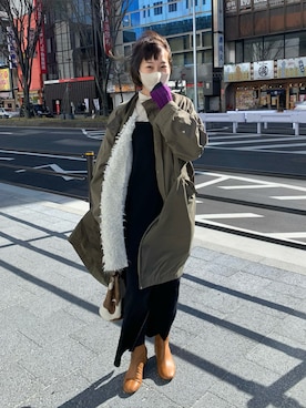 KASAHARA_156cmさん（レディース・156cm）の冬コーディネート