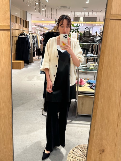 SHENERY 【美品】 【レイヤードに◎】 レザーチュニックキャミ　ブラック SHENERY 【美品】 【レイヤードに◎】 レザーチュニックキャミ