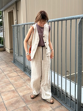 KASAHARA_156cmさん（レディース・156cm）の夏コーディネート