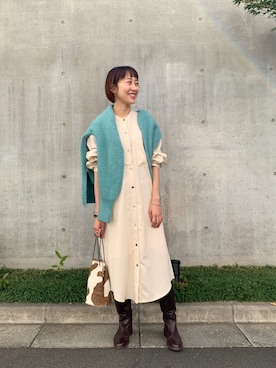 KASAHARA_156cmさん（レディース・156cm）の秋コーディネート