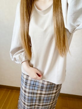 「chocomee（チョコミー）のアイテム（スカート）」を使った、yuuri🍫さん（レディース・151cm）の冬コーディネート