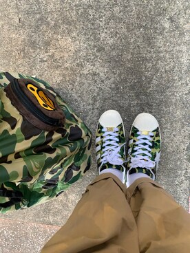 「BAPY（ベイピー）のアイテム」を使った、Mikiko Lo HCさん（レディース・160cm）の秋コーディネート