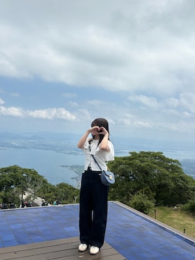 「FURLA（フルラ）のアイテム」を使った、みみぴこ🐰さん（レディース・158cm）の夏コーディネート