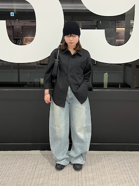 「秋服」｜「アイテム（帽子）」を使った、akiさん（レディース・158cm）の秋コーディネート