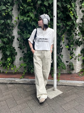 「韓国コーデ」｜「アイテム（ニットキャップ/ビーニー）」を使った、akiさん（レディース・158cm）の秋コーディネート