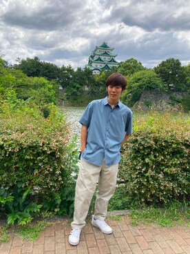 あおきーとさん（メンズ・169cm）の夏コーディネート