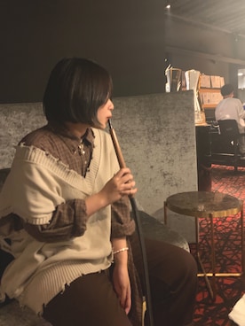 「BEN DAVIS（ベンデイビス）のアイテム（パンツ）」を使った、点滴バターさん（レディース・159cm）の秋コーディネート