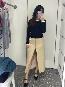 「IZZUE（イズゥー）のアイテム」を使った、di2097さん（レディース・164cm）の冬コーディネート