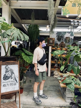 「MUJI」｜「アイテム（ハンチング/ベレー帽）」を使った、vantomさん（レディース・158cm）の秋コーディネート